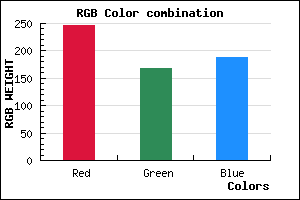 rgb background color #F7A7BC mixer