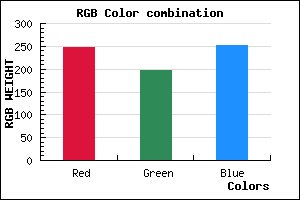 rgb background color #F7C6FC mixer
