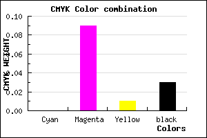 #F7E2F5 color CMYK mixer