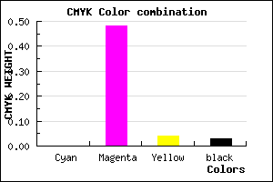 #F882EE color CMYK mixer