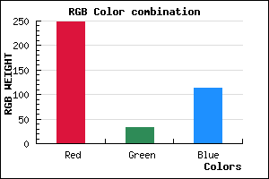 rgb background color #F82071 mixer