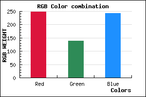 rgb background color #F98BF3 mixer
