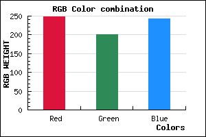 rgb background color #F9C9F3 mixer