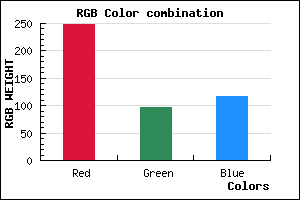 rgb background color #F96074 mixer