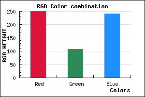 rgb background color #FA6CF1 mixer