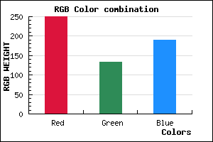rgb background color #FA85BE mixer