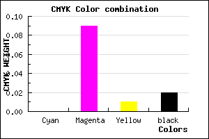#FAE3F7 color CMYK mixer