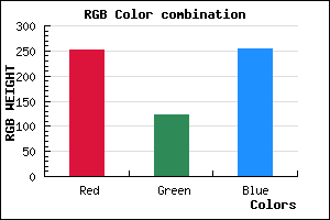 rgb background color #FB7AFF mixer