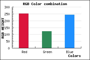 rgb background color #FB7BF3 mixer