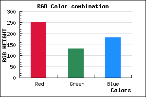 rgb background color #FB84B6 mixer