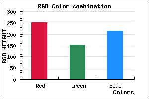 rgb background color #FB99D7 mixer