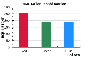 rgb background color #FBBBBB mixer