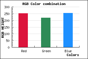 rgb background color #FBDBFD mixer