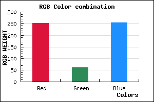 rgb background color #FB3EFF mixer