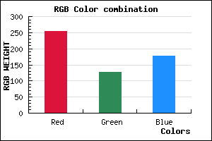 rgb background color #FD7EB2 mixer