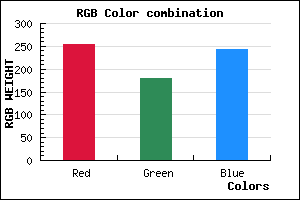 rgb background color #FDB4F3 mixer