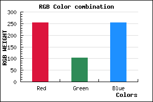 rgb background color #FF68FF mixer
