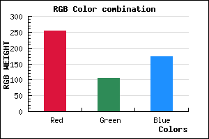 rgb background color #FF6AAC mixer