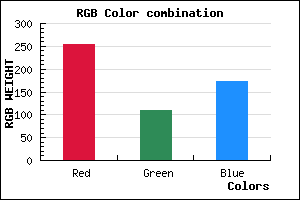 rgb background color #FF6DAC mixer