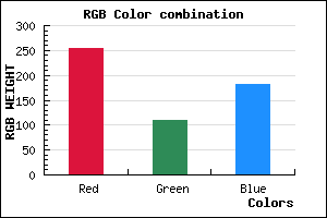 rgb background color #FF6DB5 mixer