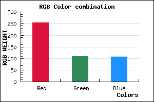 rgb background color #FF6E6C mixer