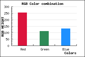rgb background color #FF6F84 mixer