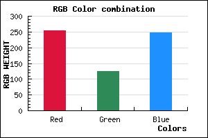 rgb background color #FF7CF8 mixer