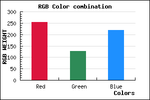 rgb background color #FF7FDC mixer