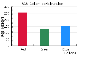 rgb background color #FF8196 mixer