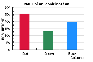 rgb background color #FF81C3 mixer