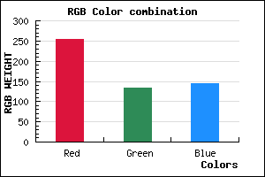 rgb background color #FF8690 mixer