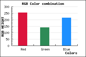 rgb background color #FF8CD7 mixer