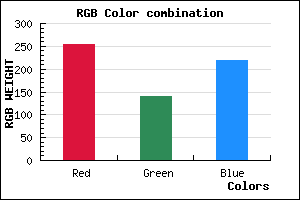 rgb background color #FF8CDB mixer