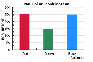 rgb background color #FF90F8 mixer