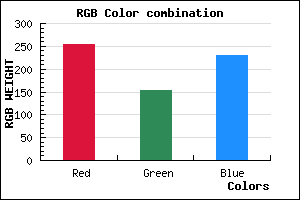 rgb background color #FF9AE7 mixer