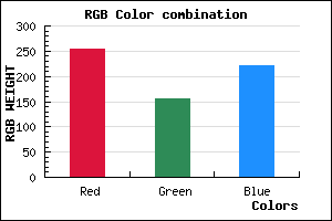 rgb background color #FF9CDE mixer