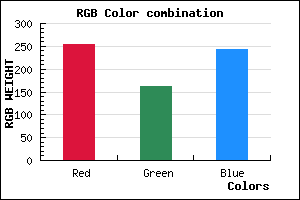 rgb background color #FFA3F3 mixer