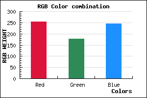 rgb background color #FFB1F6 mixer