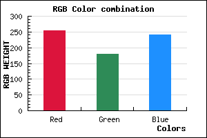 rgb background color #FFB3F0 mixer