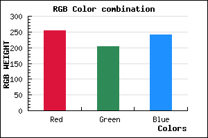 rgb background color #FFCBF0 mixer
