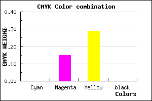 #FFDAB4 color CMYK mixer