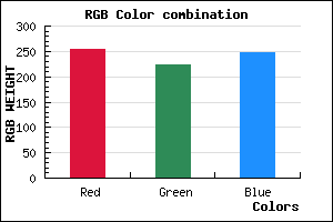 rgb background color #FFE0F8 mixer