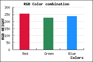 rgb background color #FFE2EC mixer