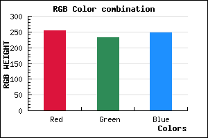 rgb background color #FFE8F8 mixer