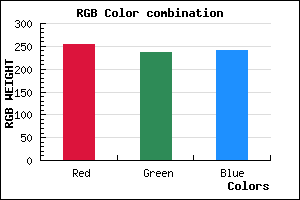 rgb background color #FFECF0 mixer