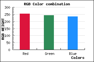 rgb background color #FFF2EA mixer