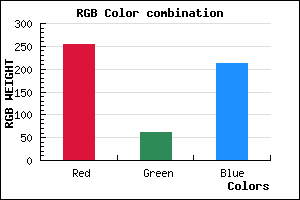 rgb background color #FF3DD5 mixer