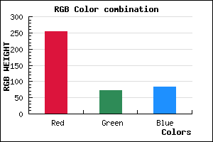 rgb background color #FF4953 mixer
