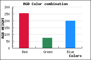 rgb background color #FF4BC8 mixer