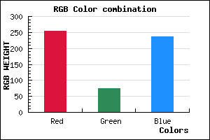 rgb background color #FF4BEC mixer